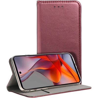 Cool Funda Flip Cover para Moto G75 5G Granate - Flip Cover Cool Funda Flip Cover para Moto G75 5G Granate - Flip Cover