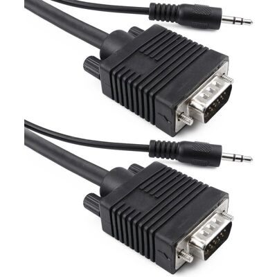 Cable VGA Super Bematik con conector de audio de 3,5mm - 25m Cable VGA Super Bematik con conector de audio de 3,5mm - 25m