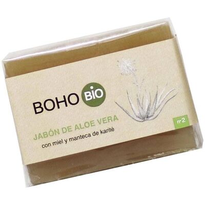 Sapone all'aloe vera con miele e burro di karité di Boho Green Make-Up - Sapone Sapone all'aloe vera con miele e burro di karité di Boho Green Make-Up - Sapone