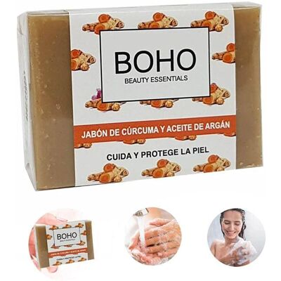 Boho Green Make-Up Turmeric Argan Oil Soap - Soap Boho Green Make-Up Turmeric Argan Oil Soap - Soap