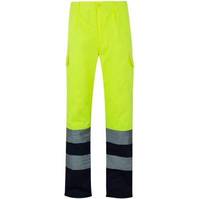 Velilla - Pantalón Bicolor AV L Azul Marino / Amarillo Flúor - Pantalones Velilla - Pantalón Bicolor AV L Azul Marino / Amarillo Flúor - Pantalones