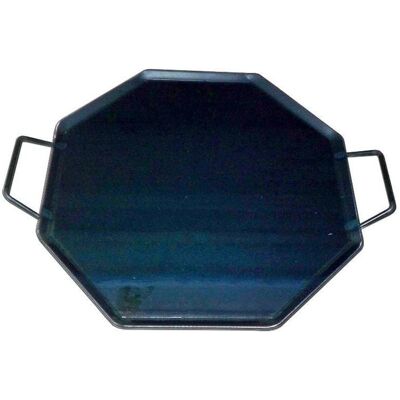 FPLUS Piastra in Acciaio - 50x50cm Maniglie Ottagonali - Griglia FPLUS Piastra in Acciaio - 50x50cm Maniglie Ottagonali - Griglia