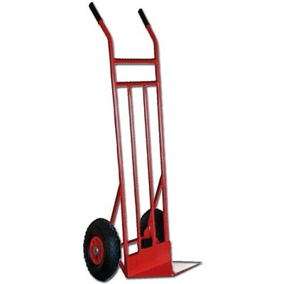 Carretilla de Acero FPLUS - Carga Máxima 260kg, Altura 125cm, Pala Ancha Carretilla de Acero FPLUS - Carga Máxima 260kg, Altura 125cm, Pala Ancha