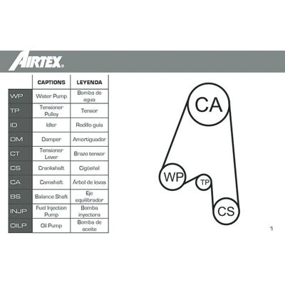 AIRTEX WPK-164601 Bomba de água + Kit de distribuição - Chevrolet Matiz, DAEWOO Matiz AIRTEX WPK-164601 Bomba de água + Kit de distribuição - Chevrolet Matiz, DAEWOO Matiz