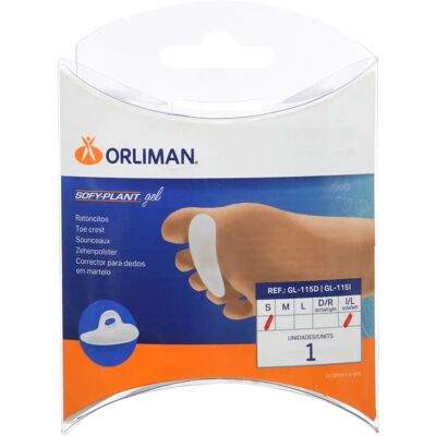 Orliman - Ratoncito Gel Izquierdo Talla S - Almohadilla de gel para dedo Orliman - Ratoncito Gel Izquierdo Talla S - Almohadilla de gel para dedo