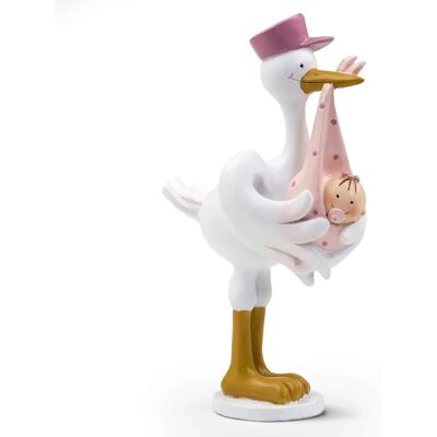 MOPEC Y503 - Figurine de gâteau cigogne amoureuse - Peinte à la main en polyrésine - Publicité MOPEC Y503 - Figurine de gâteau cigogne amoureuse - Peinte à la main en polyrésine - Publicité
