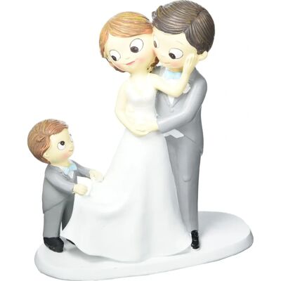 Décor de Gâteau de Mariage Mopec Famille, Gris, 8,6 x 18,8 x 21,4 cm Décor de Gâteau de Mariage Mopec Famille, Gris, 8,6 x 18,8 x 21,4 cm