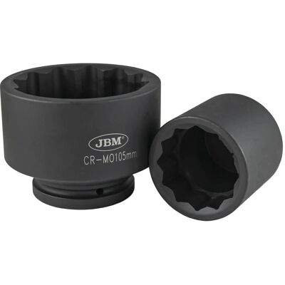 Chave de impacto JBM 11625 - 12 pontos, 85mm, Preto Chave de impacto JBM 11625 - 12 pontos, 85mm, Preto