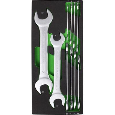 JBM 11996 Chiave a forchetta - Modulo fisso EVA 6x7mm a 30x32mm JBM 11996 Chiave a forchetta - Modulo fisso EVA 6x7mm a 30x32mm