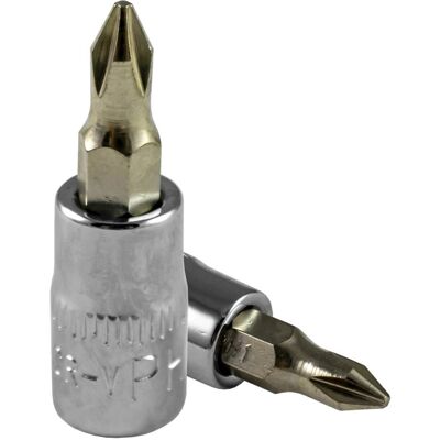 Punta cacciavite JBM 13370 - Phillips#2 cromata Punta cacciavite JBM 13370 - Phillips#2 cromata