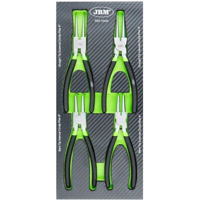 JBM Seeger Zangen Set - 8 Zoll, 4 Stück JBM Seeger Zangen Set - 8 Zoll, 4 Stück
