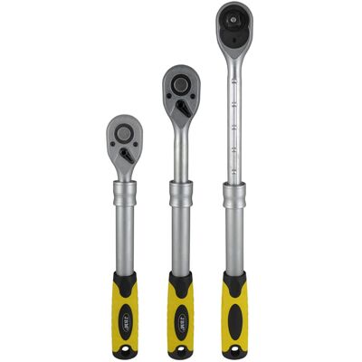 JBM 305-445 mm Ratschen-Schlüssel - Stahl, Schwarz, Gelb JBM 305-445 mm Ratschen-Schlüssel - Stahl, Schwarz, Gelb