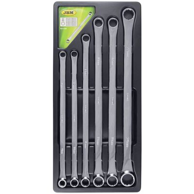 JBM 51864 Chiavi a forchetta extra lunghe - Set da 6 JBM 51864 Chiavi a forchetta extra lunghe - Set da 6