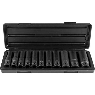 Set di bussole di impatto JBM - 11 pezzi, 10-24mm, 1/2 pollice Set di bussole di impatto JBM - 11 pezzi, 10-24mm, 1/2 pollice