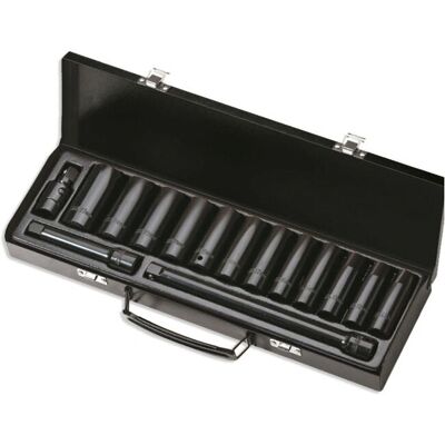 Juego de 15 Piezas de Impacto JBM - 1/2" Hex Long Juego de 15 Piezas de Impacto JBM - 1/2" Hex Long