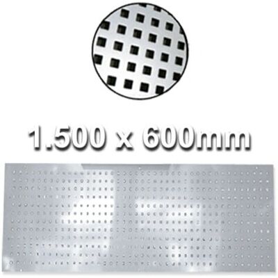 JBM 52420 Panneau à outils - Rangement, Crochet carré, 1500x600mm - Publicité JBM 52420 Panneau à outils - Rangement, Crochet carré, 1500x600mm - Publicité