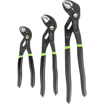JBM 53483 Adjustable Pliers Set - 3 Sizes - Black Finish JBM 53483 Adjustable Pliers Set - 3 Sizes - Black Finish