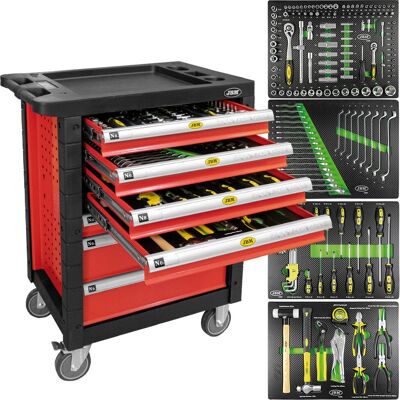 JBM 53686 Gabinete de Garaje - Rojo - Almacenamiento de Herramientas JBM 53686 Gabinete de Garaje - Rojo - Almacenamiento de Herramientas