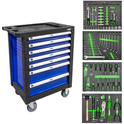 JBM 53767 Armadio da Officina in Fibra di Carbonio - Blu - Organizzatore JBM 53767 Armadio da Officina in Fibra di Carbonio - Blu - Organizzatore