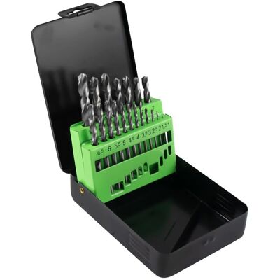 Set di Frese Elicoidali JBM 4341 - 1-10mm, 19 Pezzi Set di Frese Elicoidali JBM 4341 - 1-10mm, 19 Pezzi