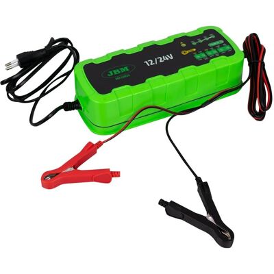 Cargador de batería de vehículo JBM 53929 - 12/24V, Automático Cargador de batería de vehículo JBM 53929 - 12/24V, Automático