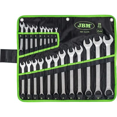 JBM 54079 Conjunto de 21 Chaves Combinadas 6-32mm JBM 54079 Conjunto de 21 Chaves Combinadas 6-32mm