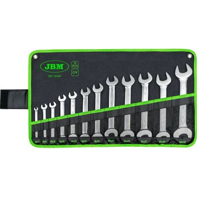 Set de Llaves Fijas JBM 6-32mm - 12 Piezas Set de Llaves Fijas JBM 6-32mm - 12 Piezas