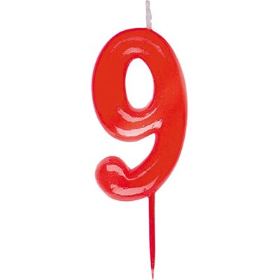 Bougie d'anniversaire numéro 9 - Bougie d'anniversaire Bougie d'anniversaire numéro 9 - Bougie d'anniversaire