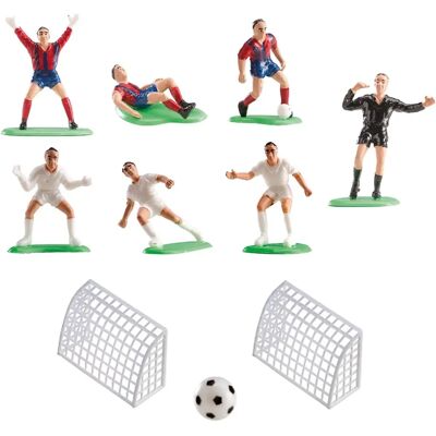 Kit de Décoration de Gâteau de Football Dekora - Figurines en Plastique, 6cm Kit de Décoration de Gâteau de Football Dekora - Figurines en Plastique, 6cm