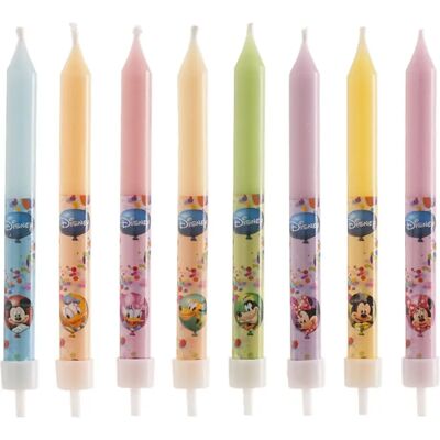 Bougies d'anniversaire Mickey & Amis Dékora - 8 pièces Bougies d'anniversaire Mickey & Amis Dékora - 8 pièces