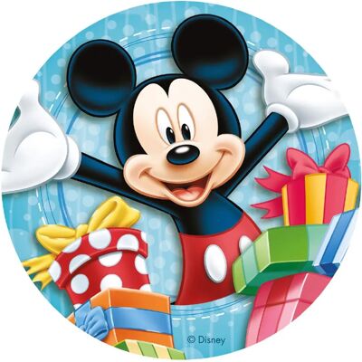 Dekora - Mickey - 20 cm - papier comestible en wafers - Publicité Dekora - Mickey - 20 cm - papier comestible en wafers - Publicité
