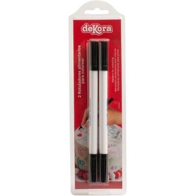 Generic - 2-Pack - Schwarz - Lebensmittelfarbenmarker Generic - 2-Pack - Schwarz - Lebensmittelfarbenmarker
