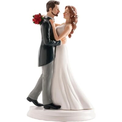 Dekora Taniejąca Para Młoda Figurki - 20 cm, Czarna/Biała - Dekoracja Tortu Ślubnego Dekora Taniejąca Para Młoda Figurki - 20 cm, Czarna/Biała - Dekoracja Tortu Ślubnego