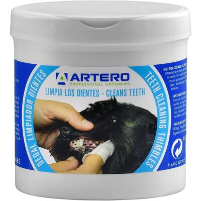 Artero Dedo Limpiador Dental para Perros y Gatos - Pack de 50 Artero Dedo Limpiador Dental para Perros y Gatos - Pack de 50