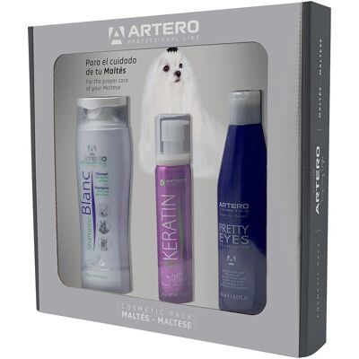 Set di grooming Maltese Artero - Shampoo sbiancante, Balsamo alla cheratina, Rimuovi macchie dagli occhi Set di grooming Maltese Artero - Shampoo sbiancante, Balsamo alla cheratina, Rimuovi macchie dagli occhi