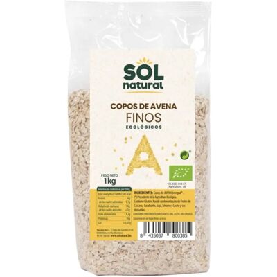 Flocos de aveia finos orgânicos Sol Natural - Tamanho familiar Flocos de aveia finos orgânicos Sol Natural - Tamanho familiar