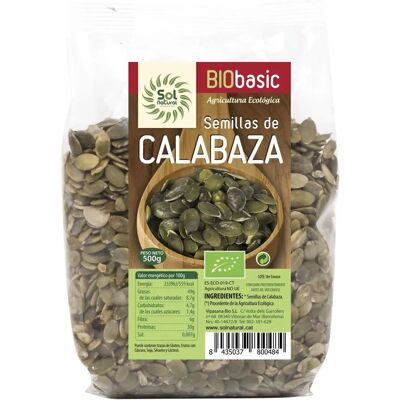 Sementes de abóbora bio Sol Natural - 500 g - Antiparasitárias, Rica em fibras Sementes de abóbora bio Sol Natural - 500 g - Antiparasitárias, Rica em fibras