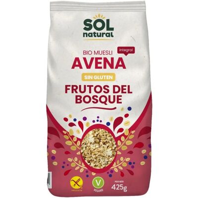 Sol Natural Aveia com Frutas do Bosque - Sem Glúten, Orgânico, 425g Sol Natural Aveia com Frutas do Bosque - Sem Glúten, Orgânico, 425g
