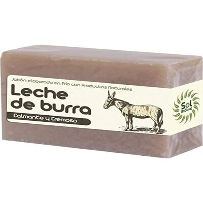 Savon au lait d'ânesse Sol Natural - Hydrate & Nourrit peau - Tout type de peau - Publicité Savon au lait d'ânesse Sol Natural - Hydrate & Nourrit peau - Tout type de peau - Publicité