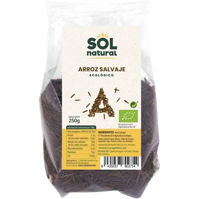 Sol Natural Arroz Selvagem Orgânico 250g - Arroz Selvagem Sol Natural Arroz Selvagem Orgânico 250g - Arroz Selvagem