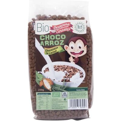 Cereais de arroz com chocolate orgânico 250g - Sol Natural Cereais de arroz com chocolate orgânico 250g - Sol Natural
