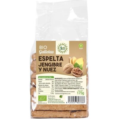 Galletas ecológicas de jengibre y nueces Sol Natural - Cookies Galletas ecológicas de jengibre y nueces Sol Natural - Cookies