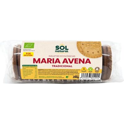 Cookies de aveia orgânica sem glúten Sol Natural - 200 g Cookies de aveia orgânica sem glúten Sol Natural - 200 g