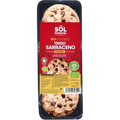 Galletas orgánicas de trigo sarraceno y chocolate - Sol Natural Galletas orgánicas de trigo sarraceno y chocolate - Sol Natural