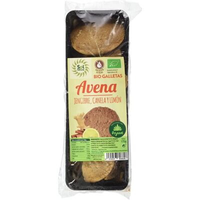 Biscoitos de aveia com limão, canela e gengibre - Sol Natural Biscoitos de aveia com limão, canela e gengibre - Sol Natural