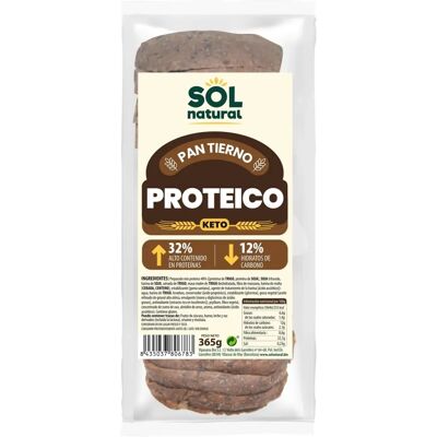 Pain Protéiné Keto Sol Natural - 365g - Publicité Pain Protéiné Keto Sol Natural - 365g - Publicité