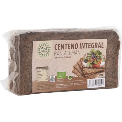 Pan de centeno integral orgánico Sol Natural - 3 tamaños Pan de centeno integral orgánico Sol Natural - 3 tamaños