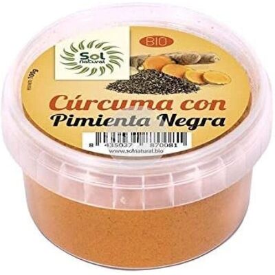 Sol Natural Cúrcuma Orgânica com Pimenta Preta - Pó de Especiarias Sol Natural Cúrcuma Orgânica com Pimenta Preta - Pó de Especiarias
