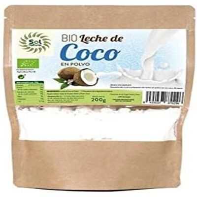 Sol Natural Pó de Leite de Coco Orgânico - Coco - 200g Sol Natural Pó de Leite de Coco Orgânico - Coco - 200g