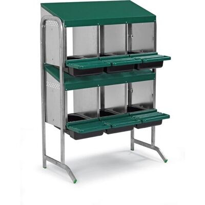 Krmítko na vejce pro slepice, 6 oddělení - Hen Nest - Metal - 6 Compartments Krmítko na vejce pro slepice, 6 oddělení - Hen Nest - Metal - 6 Compartments